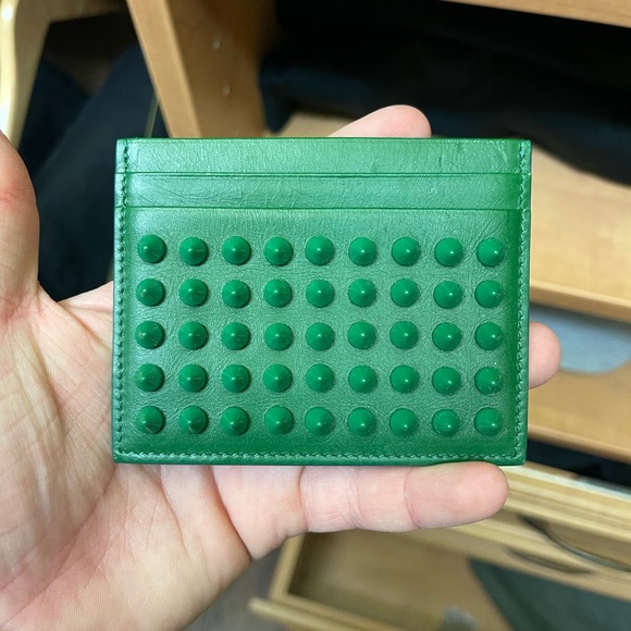 Christian Louboutin Other - Christian Louboutin Mens Slim Pocket Wallet Cardholder Green